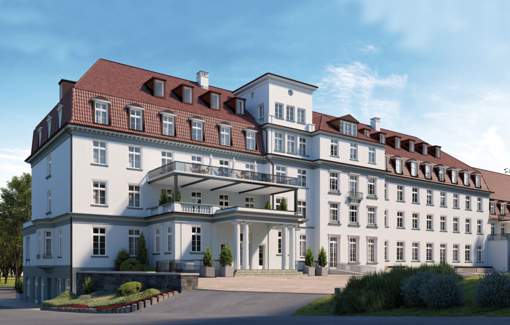 Architekturvisualisierung und Video Denkmalimmobilie - historisches Kurparkhotel in Bad Eilsen - Residenz am Kurpark